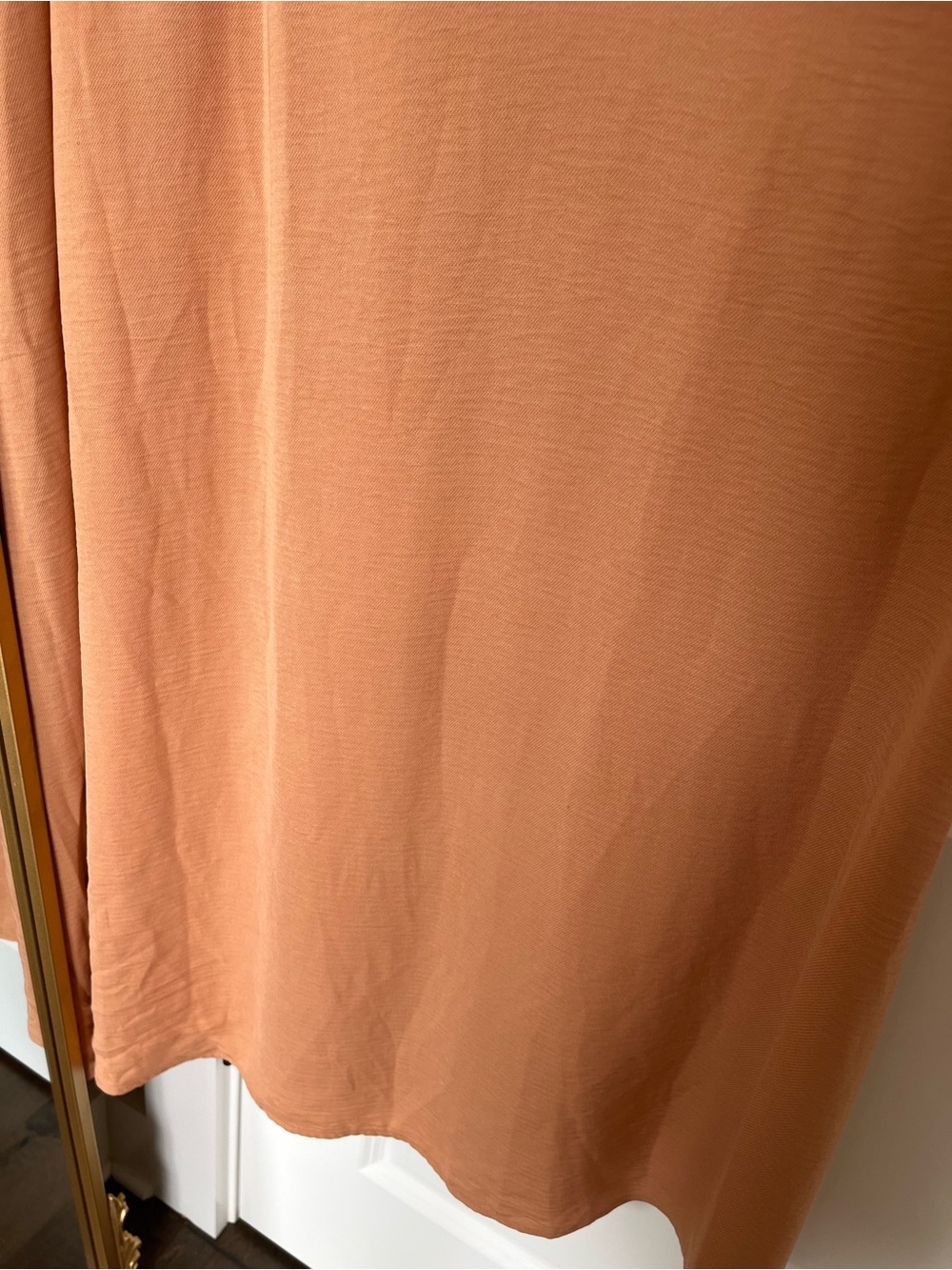 Open Low-back Spaghetti-Strap Terracotta Maxi Dress - Picture 5 of 8